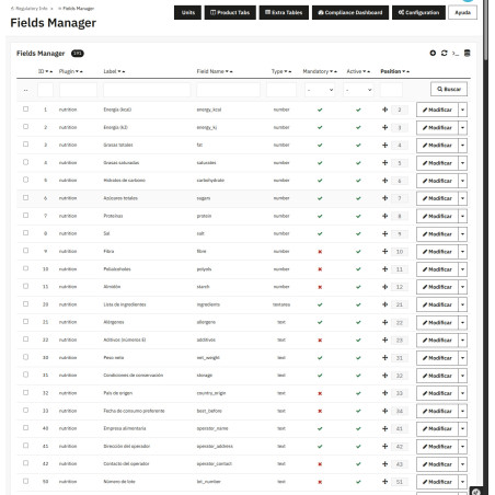 Nutrition Full Info Module - Nutritional information, allergens, and EU labeling with AI