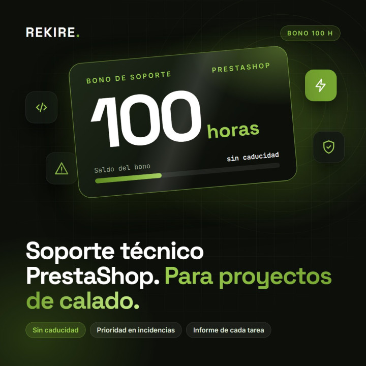 Suporte Prestashop 100 - Serviço de E-commerce