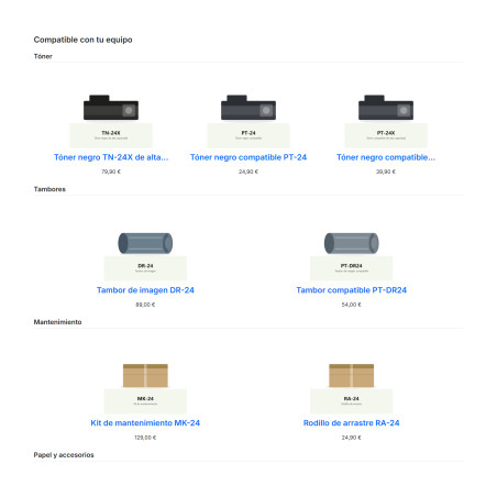 Módulo productos simples como si fuesen combinaciones + canonical + relacionados + accesorios