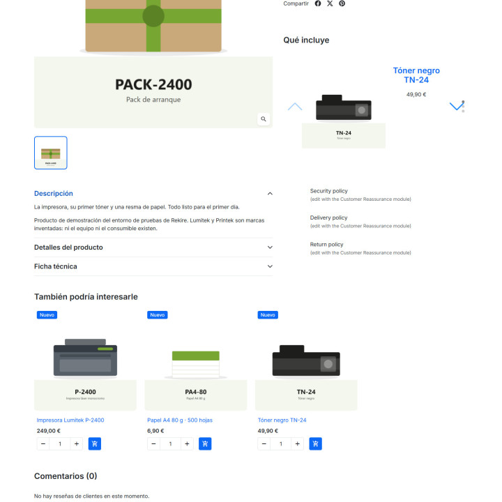 RKR Relacional — produtos relacionados por funcionalidade e por família no PrestaShop