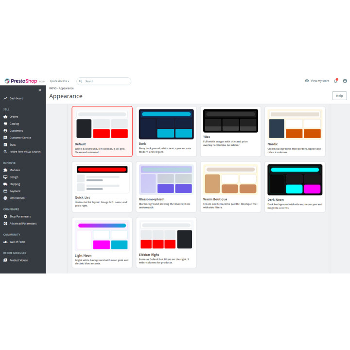 Mecanismo de busca profissional para PrestaShop, sem custos: velocidade e filtros.