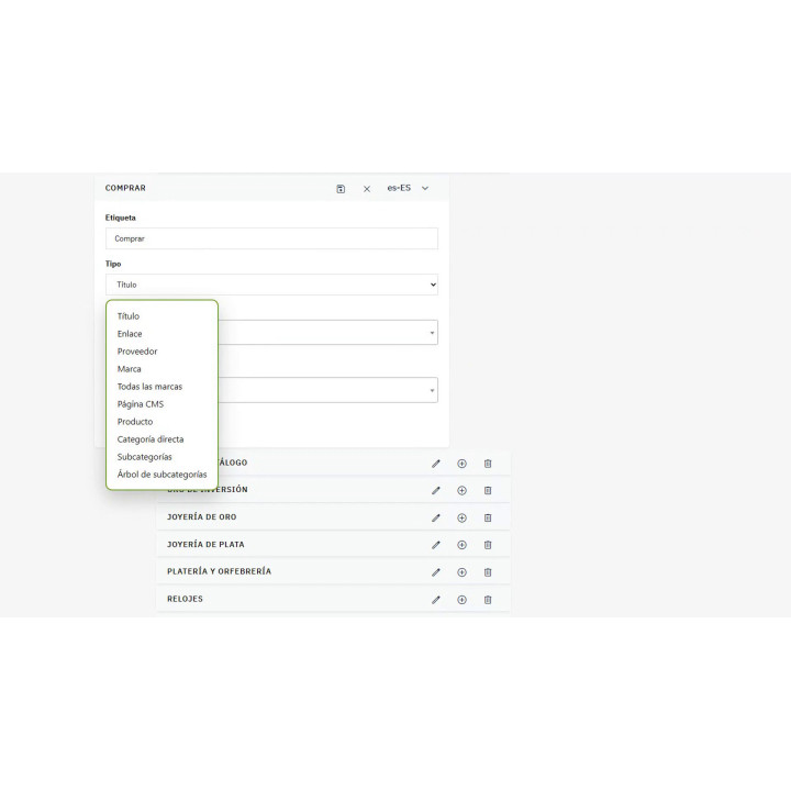 Menu lateral RKR — Menu suspenso com estrutura em árvore, carregamento lento e otimizado para dispositivos móveis para PrestaSho
