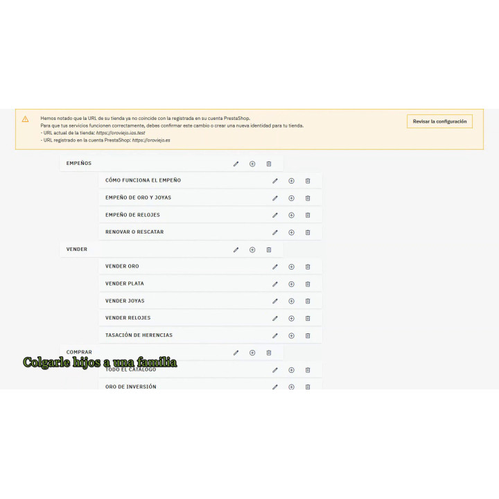 Menu lateral RKR — Menu suspenso com estrutura em árvore, carregamento lento e otimizado para dispositivos móveis para PrestaSho