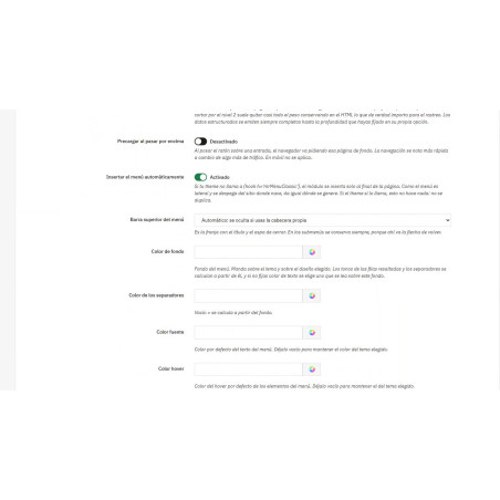 Modulo menu ProBurger