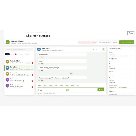 Notificações totais do módulo Telegram