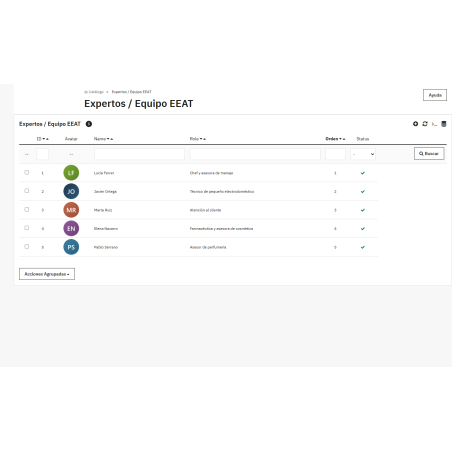 Schaltflächenmodul „Experten kontaktieren“
