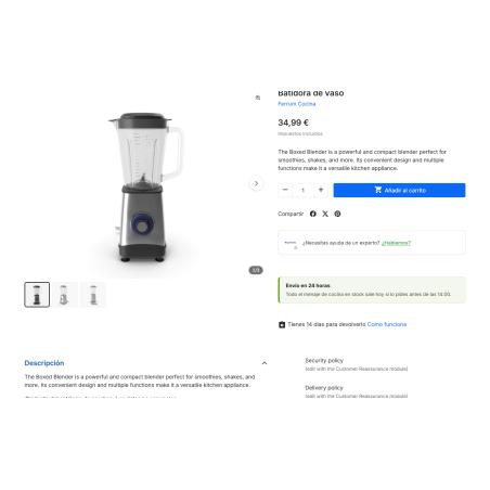 Module de bloc HTML ou JavaScript n'importe où dans la boutique