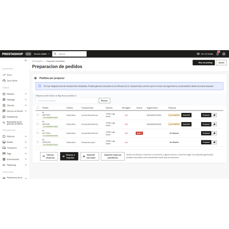 Module professionnel de sélection et de placement