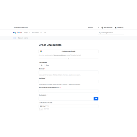 Módulo más que un social login