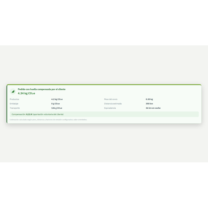 RKR CO2-Fußabdruck – CO₂e und Kompensation in PrestaShop