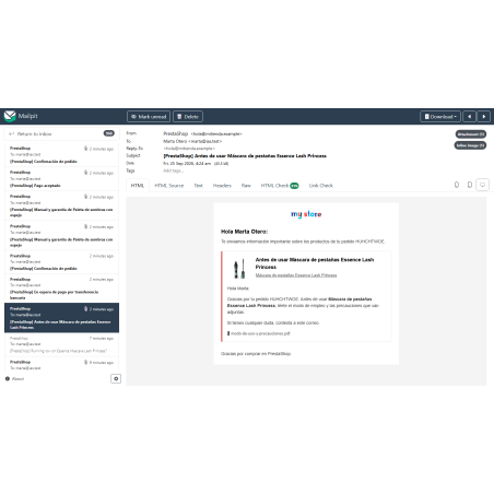 Módulo emails recordatorios y avisos
