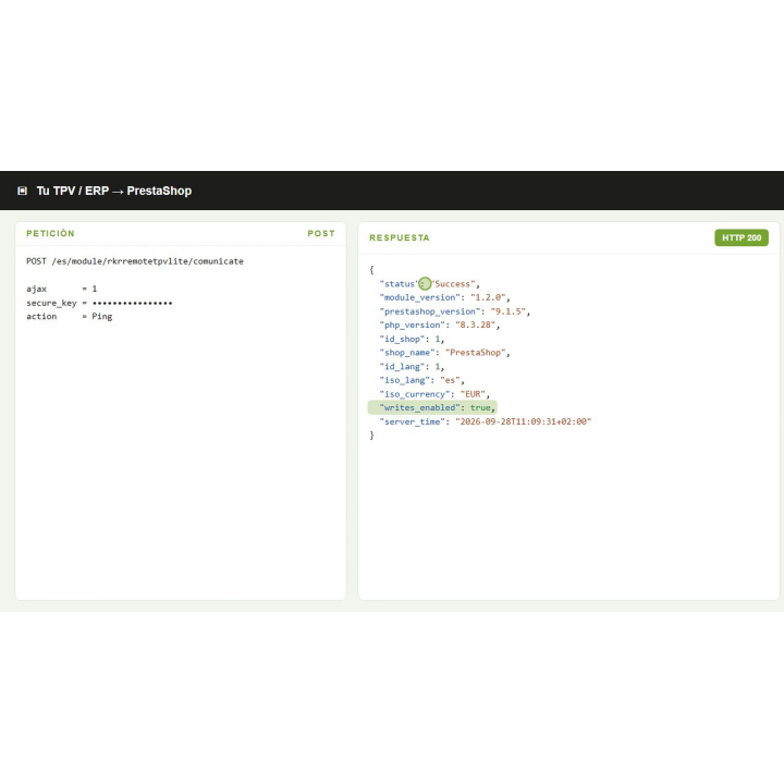 Connecteur de point de vente et d'ERP pour PrestaShop avec API JSON | RKR