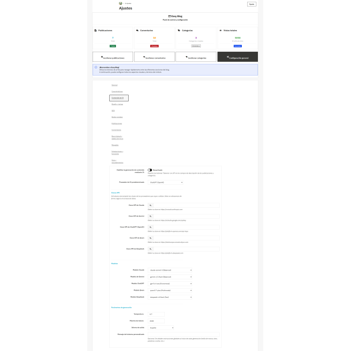Easy Blog: AI-powered SEO blog for PrestaShop