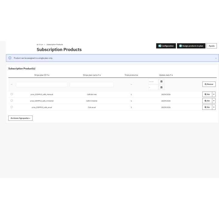 Modulo di pagamento Stripe nell'abbonamento