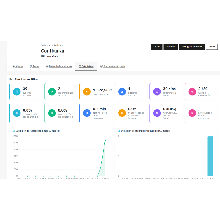 RKR Events Suite: corsi e prenotazioni in PrestaShop