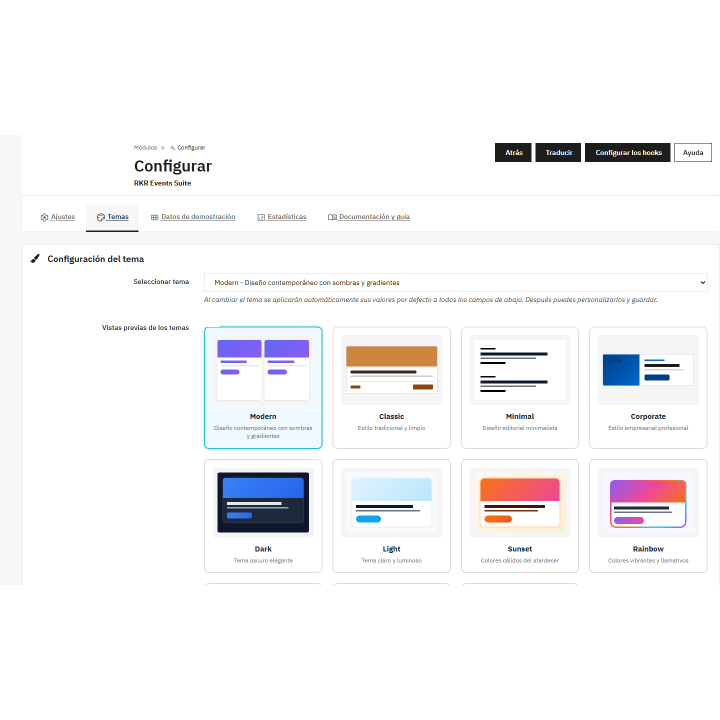 RKR Events Suite: courses and bookings in PrestaShop
