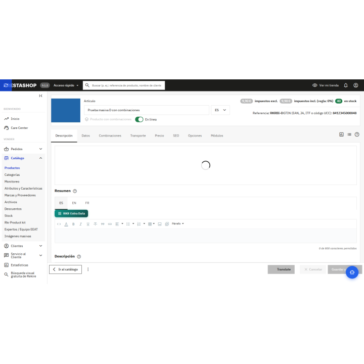 RKR Extra Data: Tabs, FAQs and Charts for PrestaShop