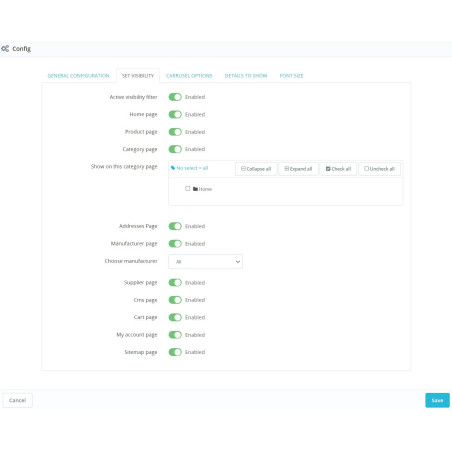 Seller Plus module by categories, brands, and date ranges