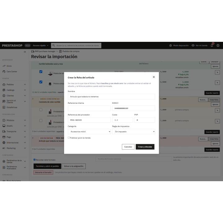 Acquisti per PrestaShop: ordini, listini e costo reale Acquisti per PrestaShop: ordini, listini e costo reale