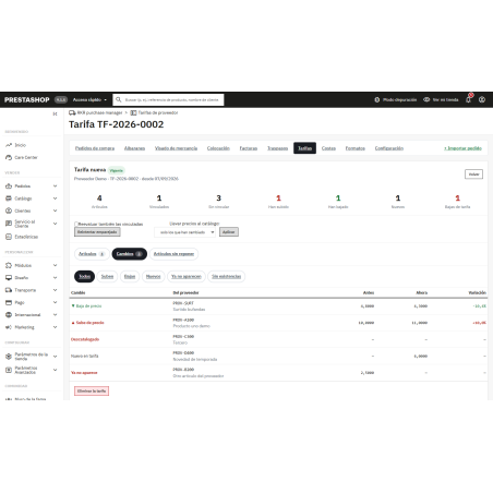 RKR Purchase Manager — Purchasing, vendor rates, and actual cost