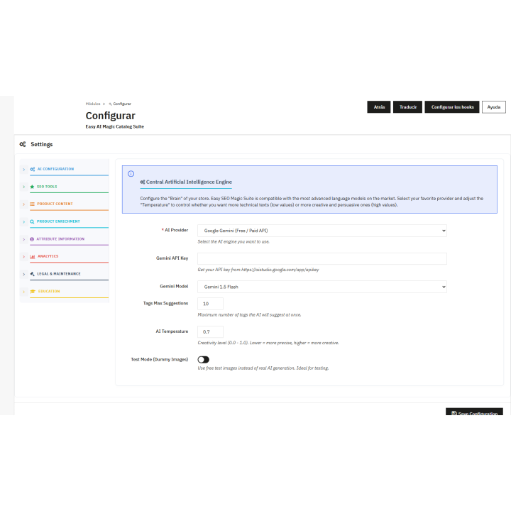 Easy AI Magic Catalog Suite: IA e SEO em um só lugar para PrestaShop