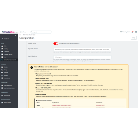 Module de recherche visuelle (sans SaaS) : Moteur de recherche intelligent auto-hébergé avec option Meilisearch