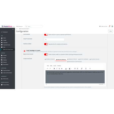 Module de recherche visuelle (sans SaaS) : Moteur de recherche intelligent auto-hébergé avec option Meilisearch