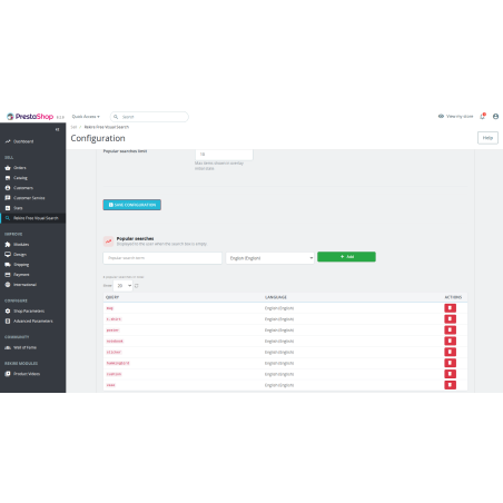 Module de recherche visuelle (sans SaaS) : Moteur de recherche intelligent auto-hébergé avec option Meilisearch