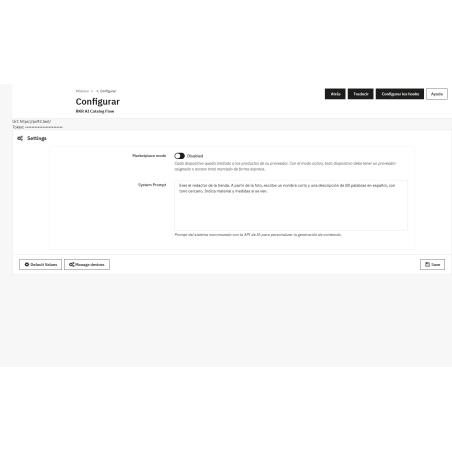 Connector module with AI catalog flow app