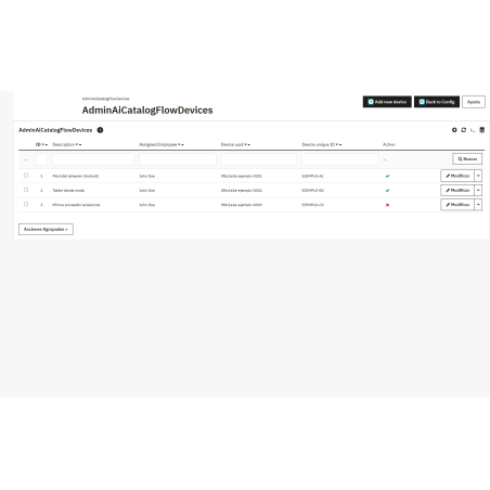 Connector module with AI catalog flow app