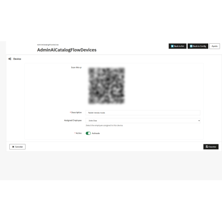 Connector module with AI catalog flow app