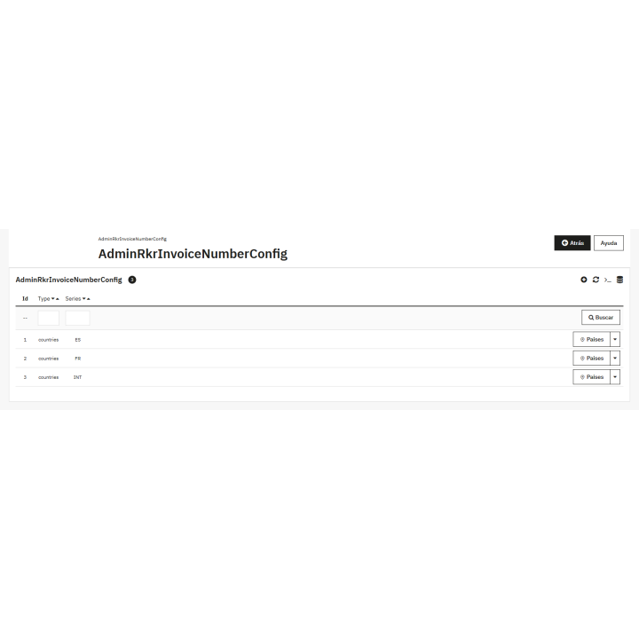 Varias series de facturas para PrestaShop