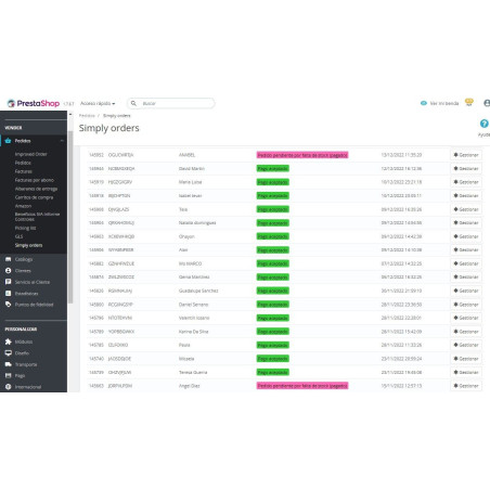 Módulo simple order - picking y check de pedidos sin errores