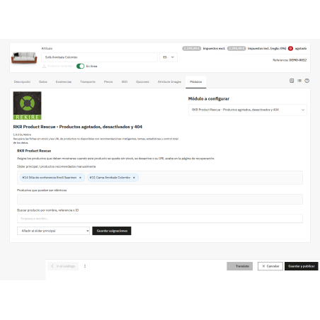 RKR Product Rescue - Prodotti esauriti, disattivati ed errori 404 con alternative