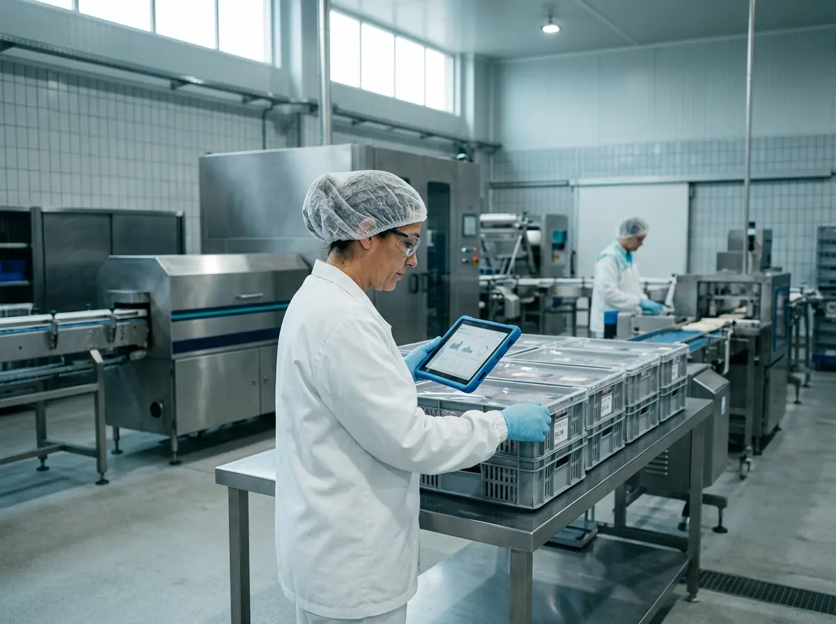 Control de lotes en una planta de alimentación