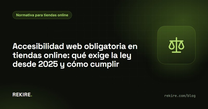 Accesibilidad web obligatoria en tiendas online: qué exige la ley desde 2025 y cómo cumplir