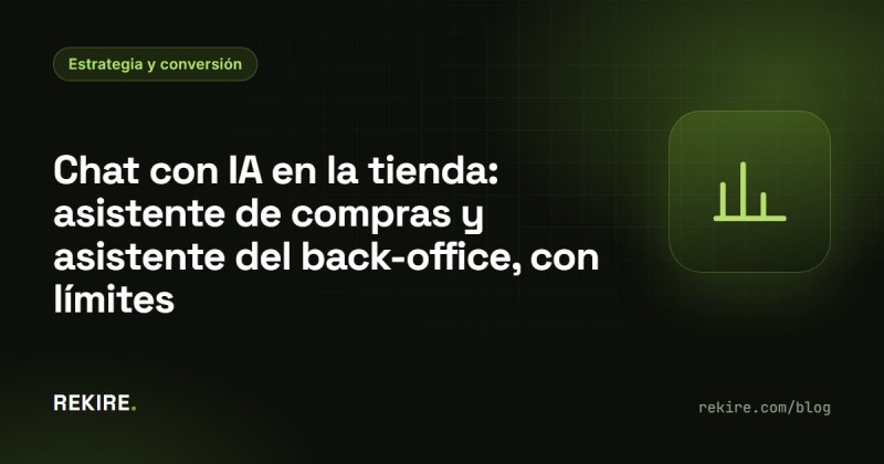Chat com IA na loja: assistente de compras e assistente do back office, com limites
