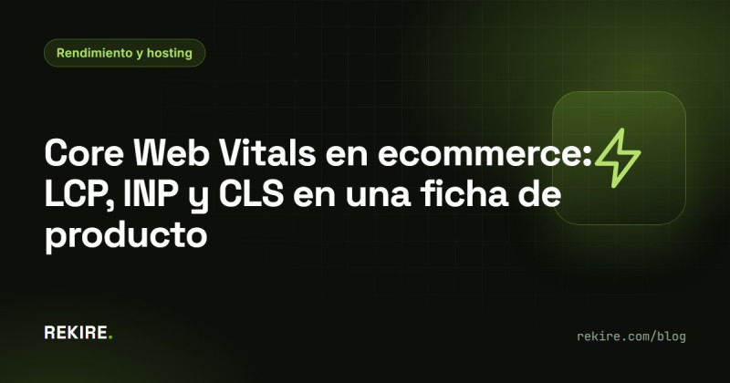 Core Web Vitals en ecommerce: LCP, INP y CLS en una ficha de producto