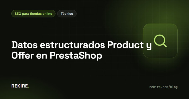 Datos estructurados Product y Offer en PrestaShop