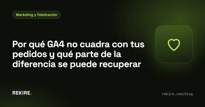 Por qué GA4 no cuadra con tus pedidos y qué parte de la diferencia se puede recuperar