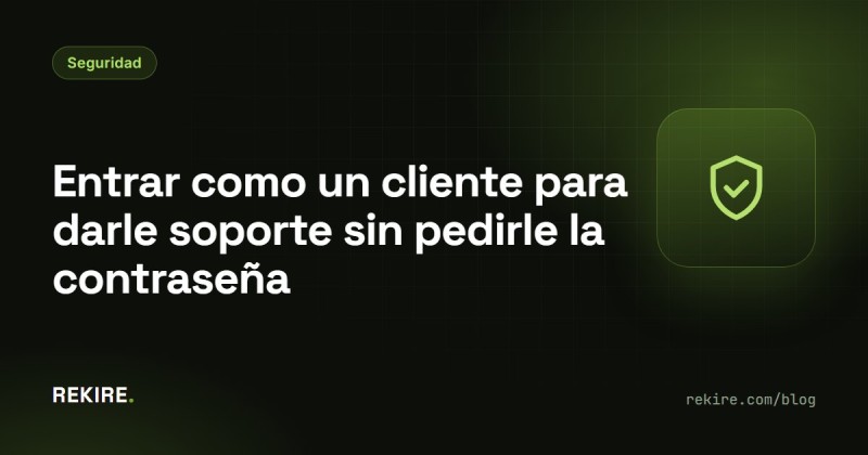 Entrar como um cliente para lhe dar apoio sem pedir a palavra-passe