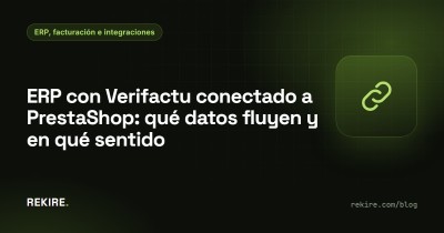 ERP con Verifactu collegato a PrestaShop: quali dati passano e in quale direzione