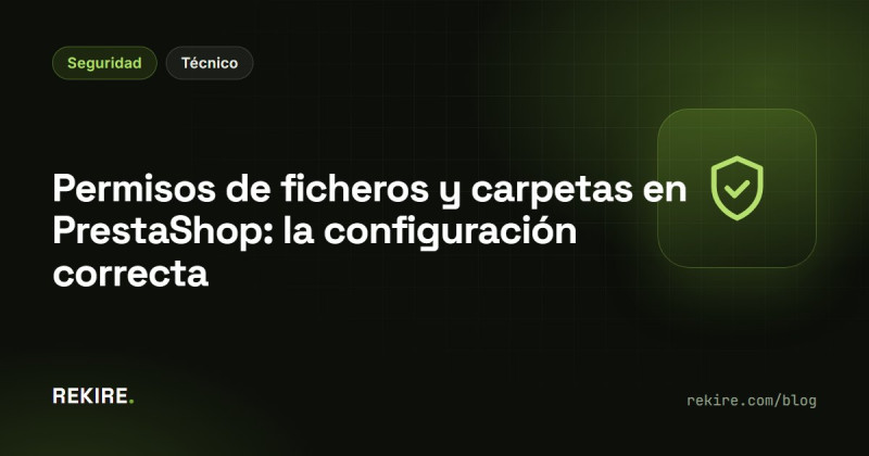 Permisos de ficheros y carpetas en PrestaShop: la configuración correcta