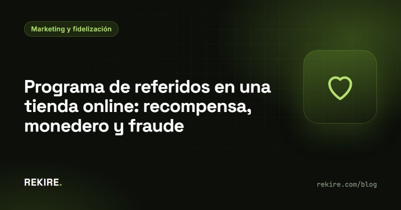 Programma di referral in un negozio online: ricompensa, portafoglio e frodi