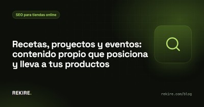 Receitas, projetos e eventos: conteúdo próprio que posiciona e leva aos seus produtos