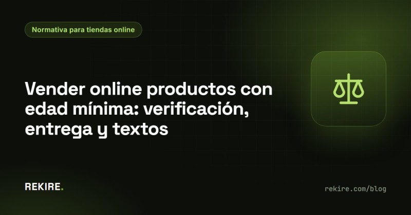 Vender online produtos com idade mínima: verificação, entrega e textos